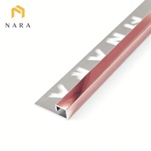 คิ้วกระเบื้องสแตนเลส 10 มม. สีพิงค์โกลด์