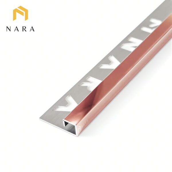 คิ้วกระเบื้องสแตนเลส 10 มม. สีเวลเว็ทโกลด์