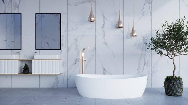 การใช้สแตนเลสในห้องน้ำ เสริมดีไซน์ให้หรูหรา โดยยังคงความมินิมอล