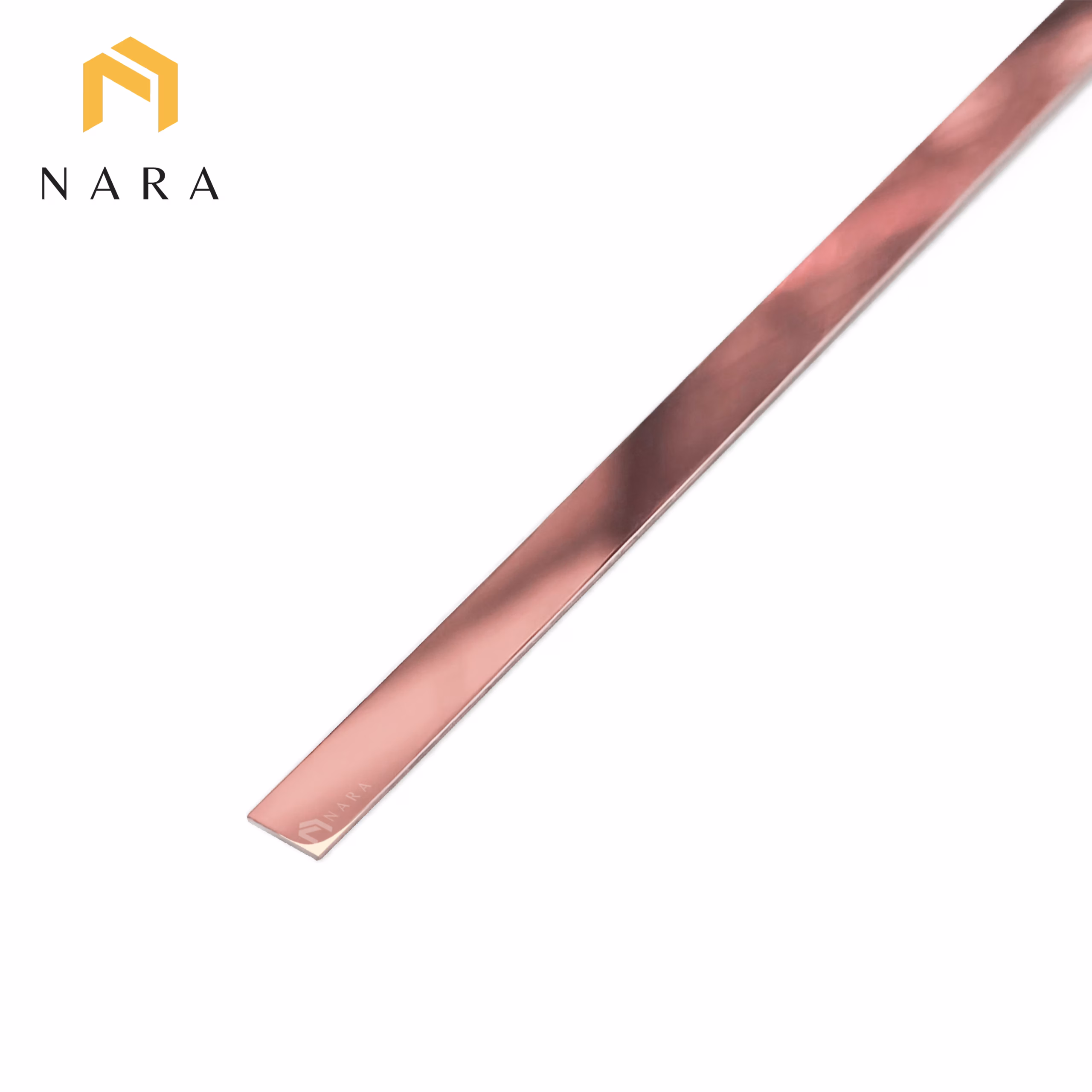 เส้นสแตนเลส 10 มิล สีเวลเว็ทโกลด์ ผิวเงา